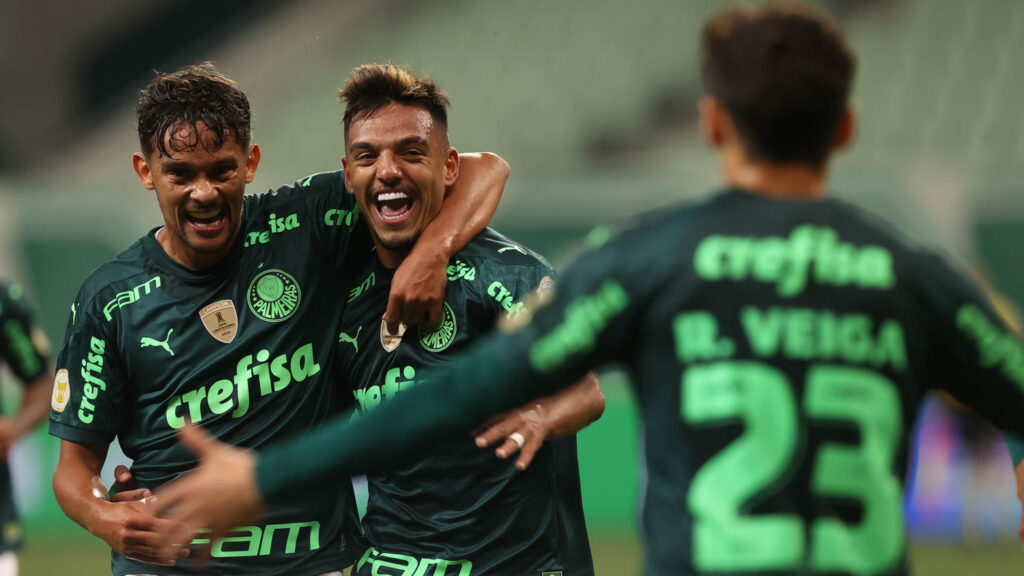 Palmeiras x Santos duelam pela Série A. Créditos: Reprodução Twitter