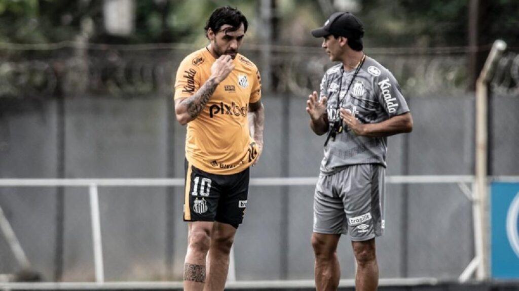 Santos não joga bem e deixa escapar pontos preciosos. Créditos: Reprodução Twitter